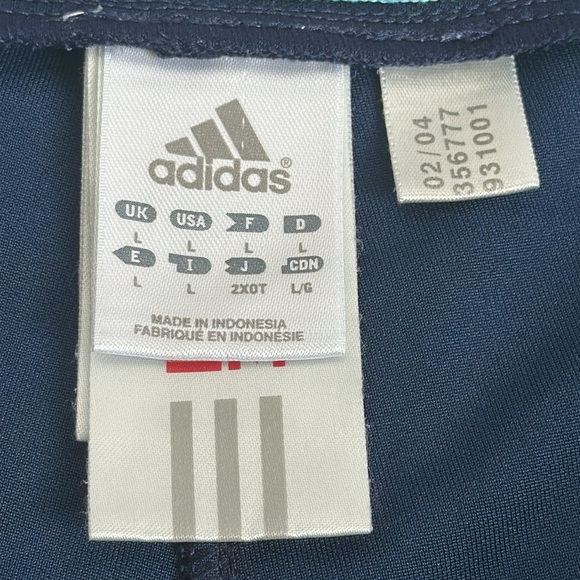 VTG Y2K Women’s Adidas Sportswear Athletic Basketball Gym Drawstring Shorts L - Picture 9 of 10